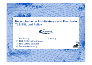 Netzsicherheit – Architekturen und Protokolle