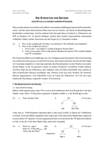 4 Die Struktur von Sätzen