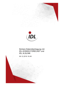 Sichere Datenübertragung mit IDL.KONSIS.FORECAST und