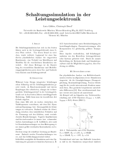 Schaltungssimulation in der Leistungselektronik