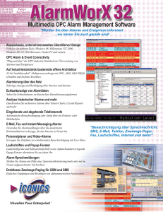 Multimedia OPC Alarm Management Software