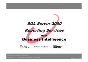 SQL Server 2000 Reporting Services