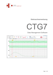 Gebrauchsanweisung Data Management Software