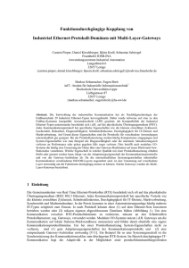 Funktionsdurchgängige Kopplung von Industrial Ethernet