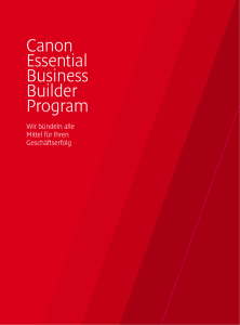 Canon Essential Business Builder Program