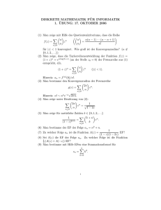 diskrete mathematik f¨ur informatik 1. ¨ubung: 17. oktober 2006