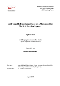 Grid-Capable Persistence Based on a Metamodel for - SEE-KID
