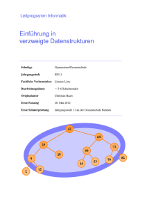 Einführung in verzweigte Datenstrukturen