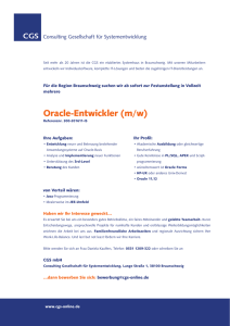 Oracle-Entwickler (m/w)
