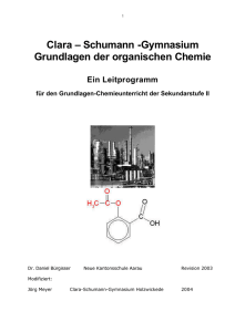 Grundlagen der organischen Chemie - Clara-Schumann