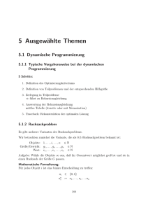 5 Ausgewählte Themen