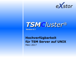 TSMCluster 6.1 Präsentation