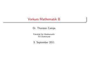 Mengen - Mathematik, TU Dortmund