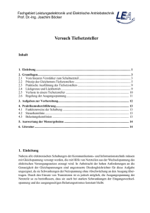 Tiefsetzsteller - Elektrotechnik