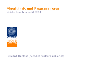 Algorithmik und Programmieren