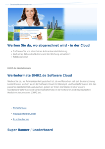 Werben Sie da, wo abgerechnet wird - in der Cloud