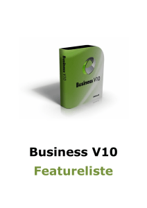 Business V10 Featureliste