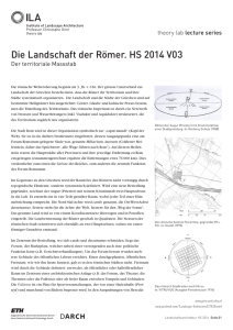 Die Landschaft der Römer. HS 2014 V03