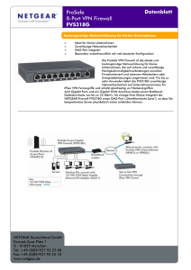 ProSafe 8-Port VPN Firewall FVS318G Datenblatt