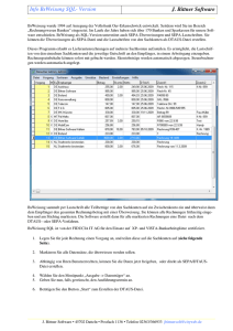 Info BsWeisung SQL- Version J. Bittner Software