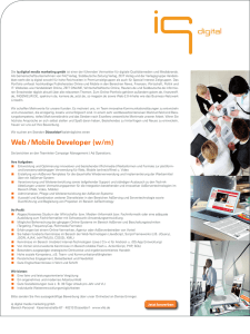 Web / Mobile Developer (w/m)