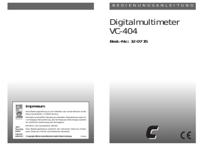 Digitalmultimeter VC-404 - www.produktinfo.conrad.com