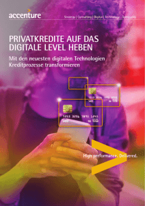 Accenture Privatkredite auf das digitale Level heben