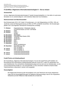 IT-Zertifikat: Allgemeine Informationstechnologien II