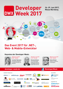 Developer Week Programmflyer