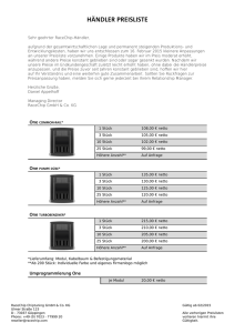 händler preisliste - RaceChip Reseller Portal