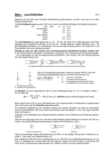 Betr.: Leuchtdioden