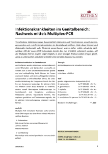 Infektionskrankheiten im Genitalbereich: Nachweis mittels Multiplex