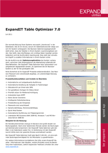 ExpandIT Table Optimizer 7.0
