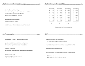 Repräsentation von Kombinatorischer Logik Implementierung als