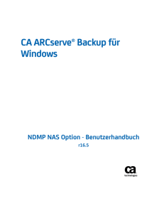 CA ARCserve Backup für Windows