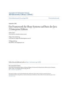 Ein Framework fÃ¼r Shop-Systeme auf Basis der Java 2 Enterprise