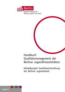 Handbuch: Qualitätsmanagement der Berliner