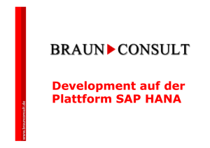 SAP HANA Development