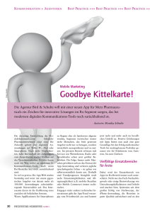 Goodbye Kittelkarte! - Healthcare Marketing