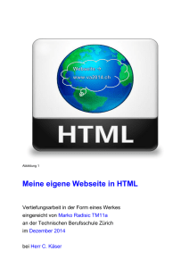 Meine eigene Webseite in HTML