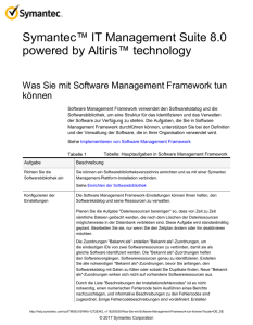 Symantec™ IT Management Suite 8.0 powered by Altiris™ technology