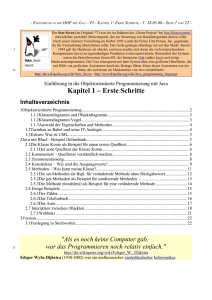 Kapitel 1 – Erste Schritte - Informatik