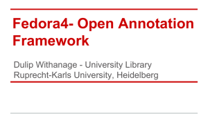 Fedora4- Open Annotation Framework - LAUDATIO