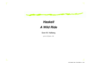 Haskell - CCC Event Weblog