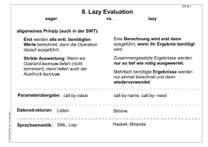 8. Lazy Evaluation
