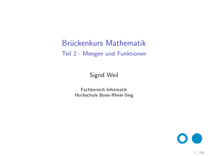 Mengen und Funktionen - www2.inf.h-brs.de