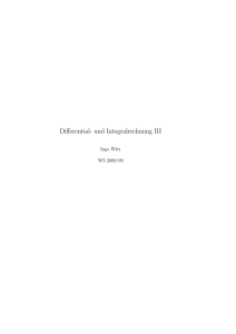 Differential- und Integralrechnung III