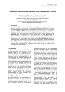 Evaluation der Sonderausstellung `Elektrischer Salon` in der