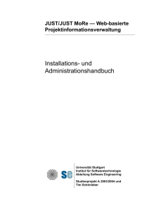 Installations- und Administrationshandbuch