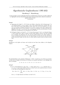 Algorithmische Graphentheorie I (WS 11/12)